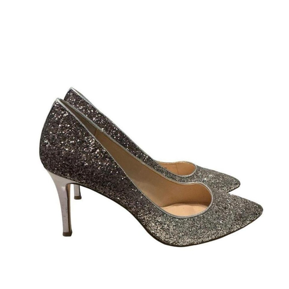 Nina Ricci silver sprinkle pointy‎ pump size 9.5